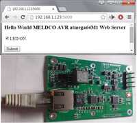 Web Server Led On/Off function, Running at POE.(Power Over Ethernet)