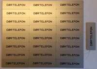 I have produced 25 signs for a door telephone.