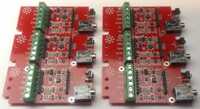 6 PCBS for controlling a garage doore over wifi.