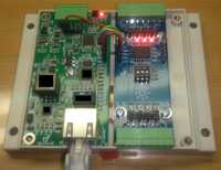 New network box 8 relay output with status led, controlled over MQTT, powered by POE.